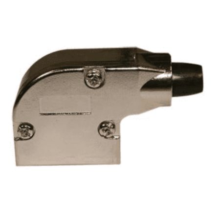 Norcomp 981 Series Zinc Alloy Right Angle D-Sub Backshell, 25 Way Strain Relief
