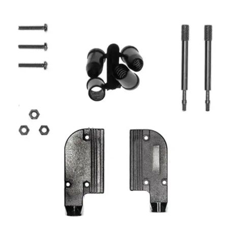 Norcomp 981 Series Zinc Alloy Right Angle D-Sub Backshell, 25 Way Strain Relief