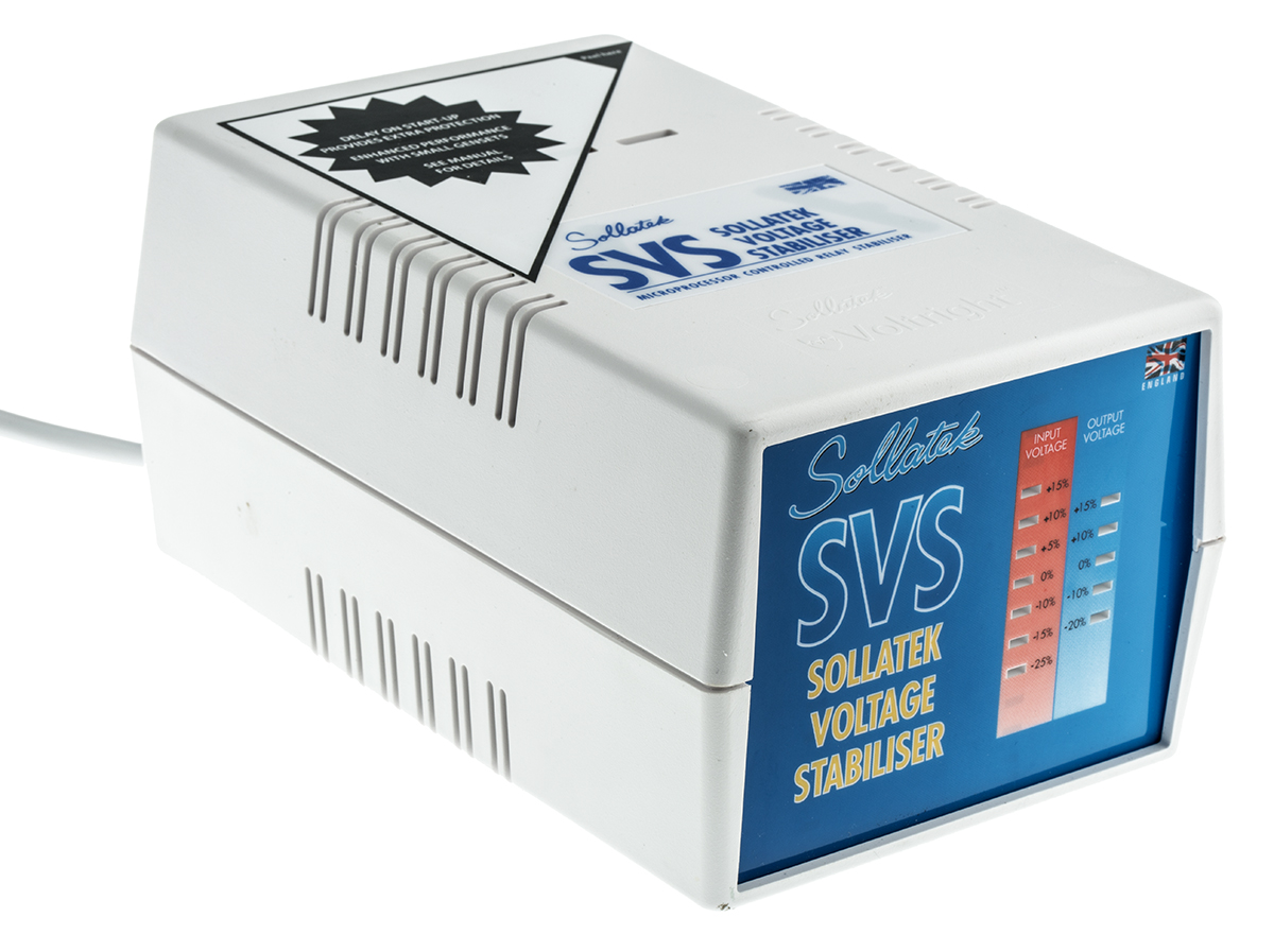 Sollatek Voltage Stabiliser 230V ac 4 A, 920VA, Desktop