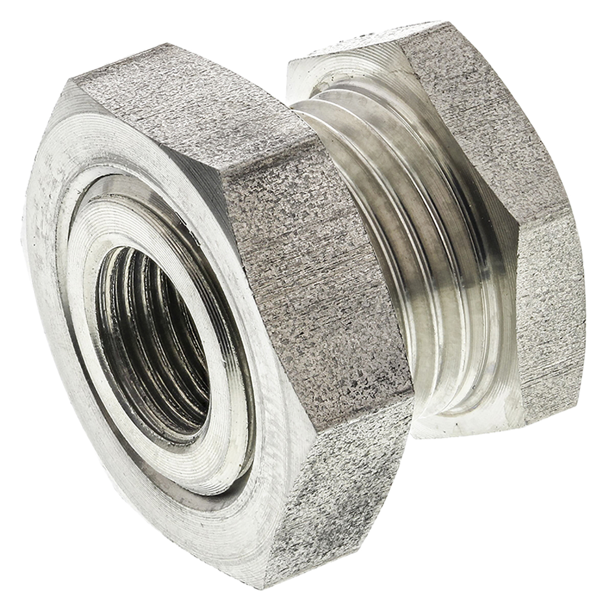 Legris Stainless Steel Pipe Fitting, Straight Hexagon Bulkhead Adapter, Female G 1/8in