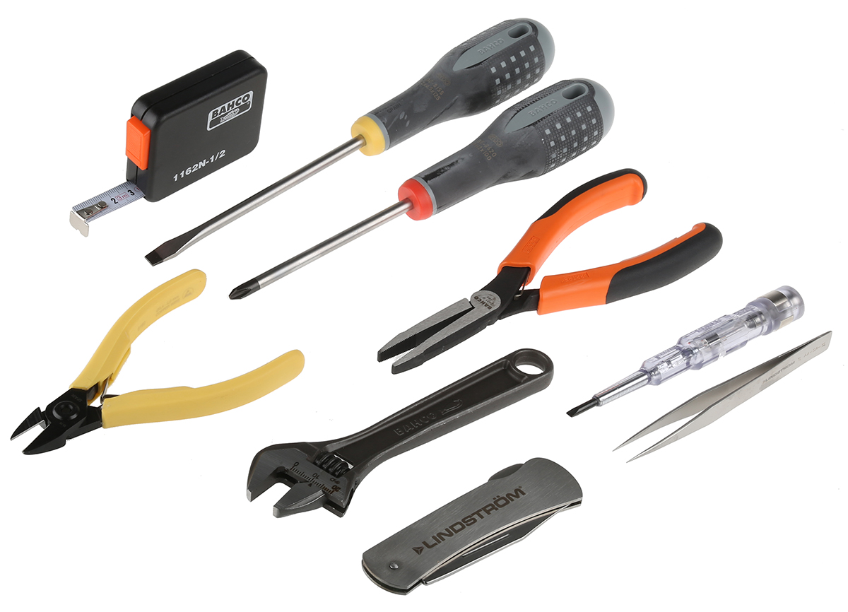 9852 Bahco 1 Piece Assortment Tool Kit with Wallet