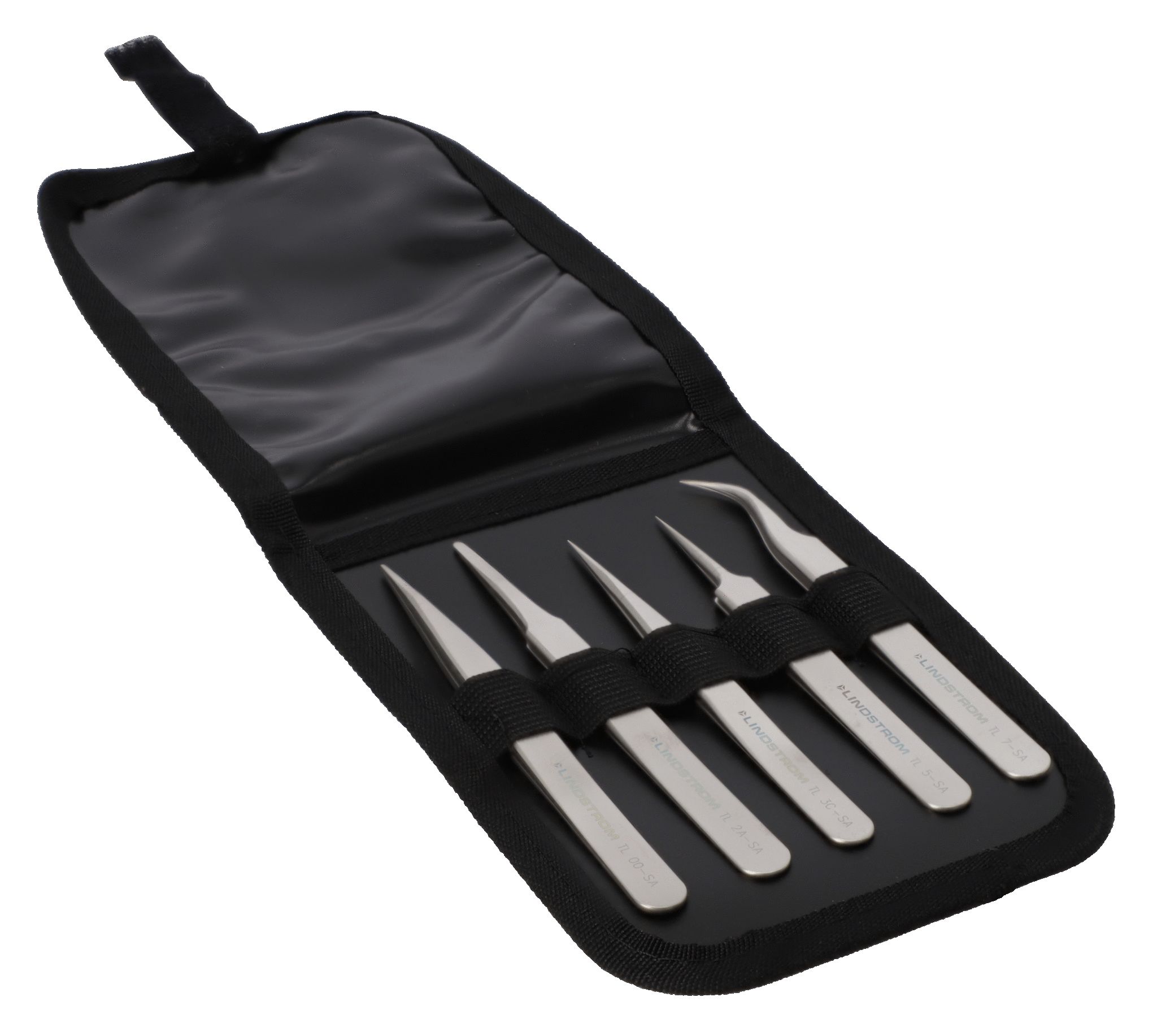 Lindstrom 185m Stainless Steel Bent Tweezer