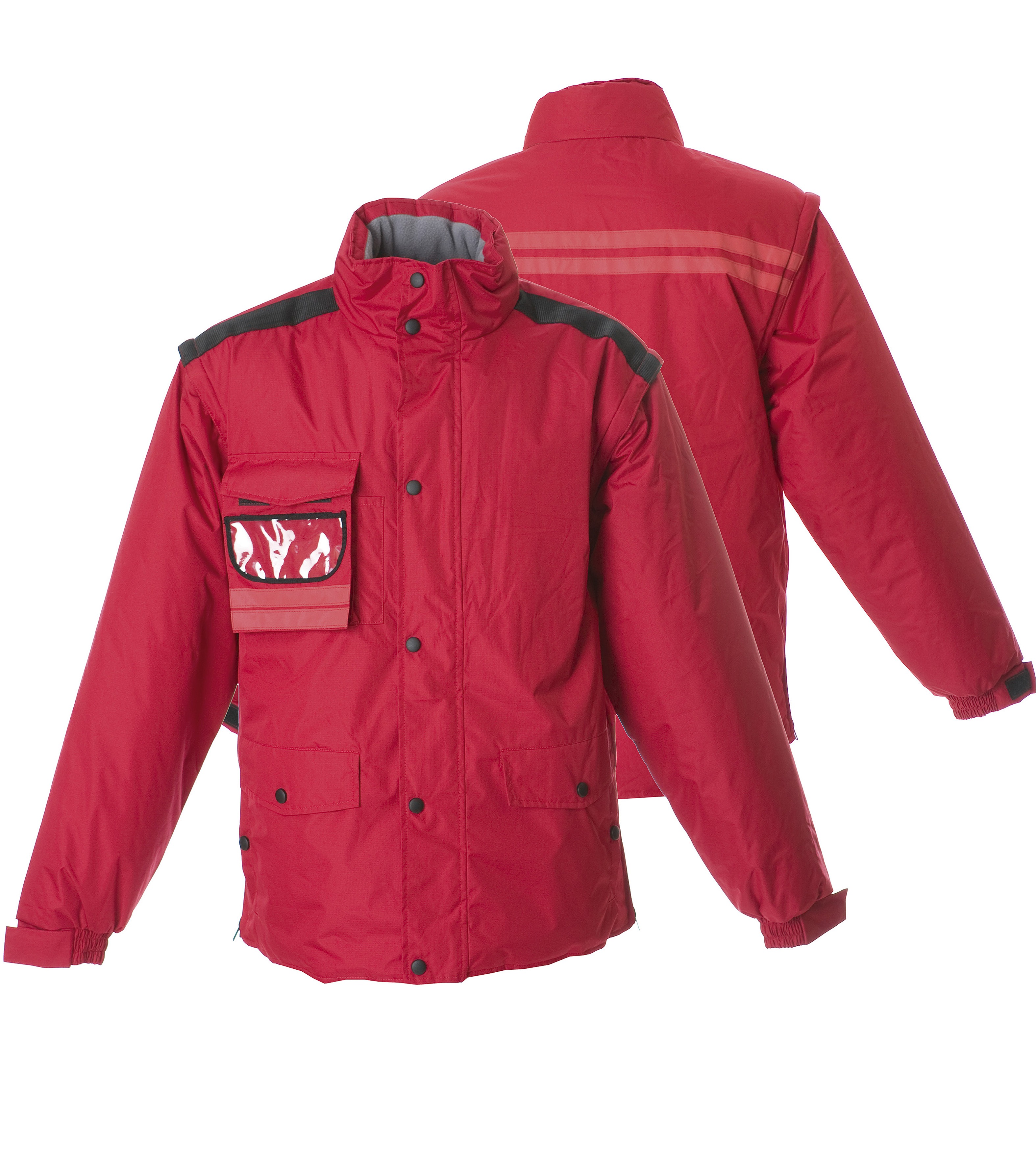 JRC 987693 1 Dark Red, Waterproof Jacket Zipper, Velcro, XL 1 EA