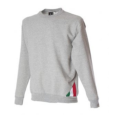 JRC 988251 Light Grey 100% Cotton Unisex Round Neck Sweat Shirt S