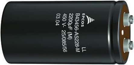 EPCOS 4700μF Aluminium Electrolytic Capacitor 350V dc, Screw Terminal - B43580C4478M