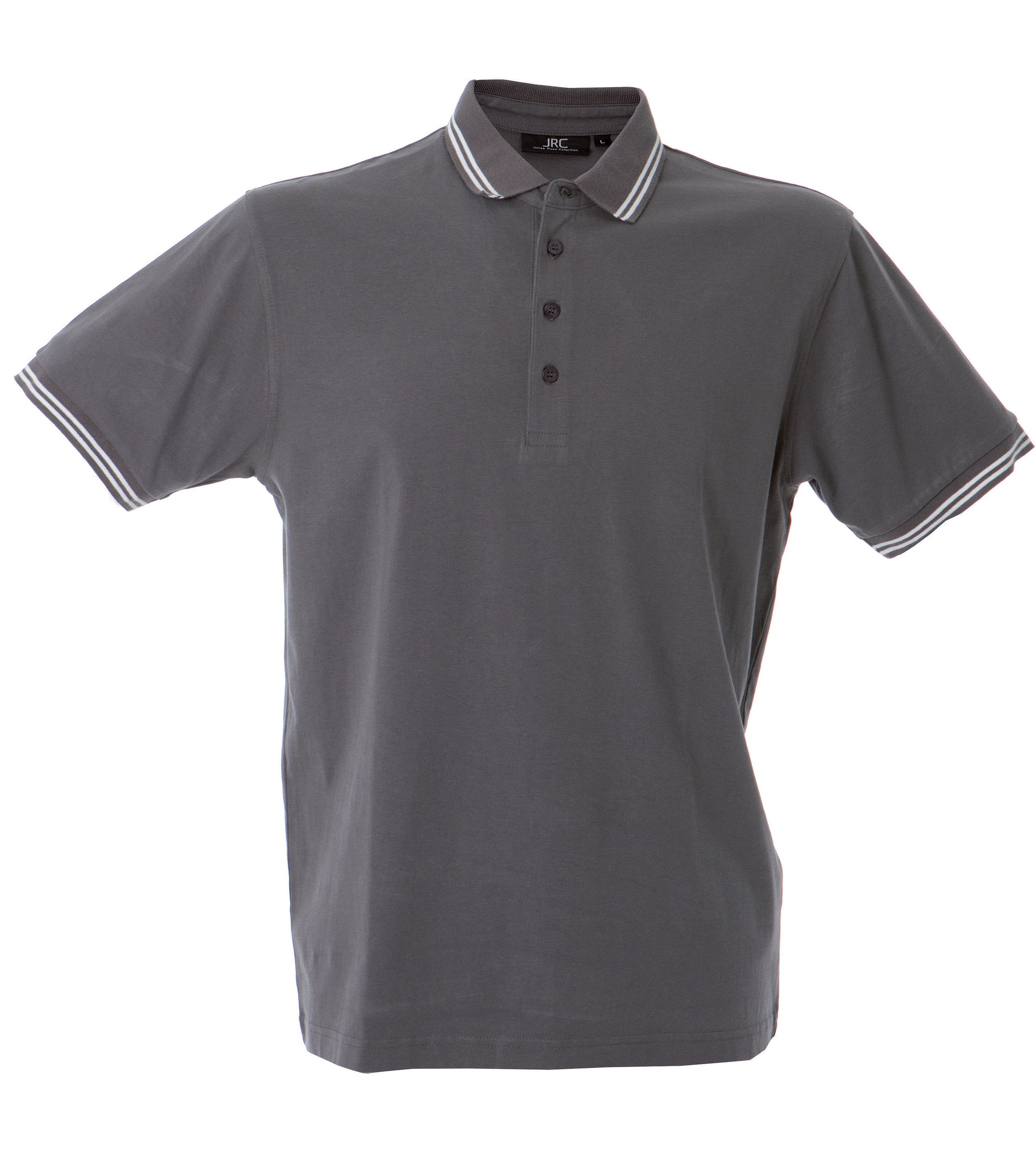 JRC 988969 Dark Grey 100% Cotton Polo Shirt L
