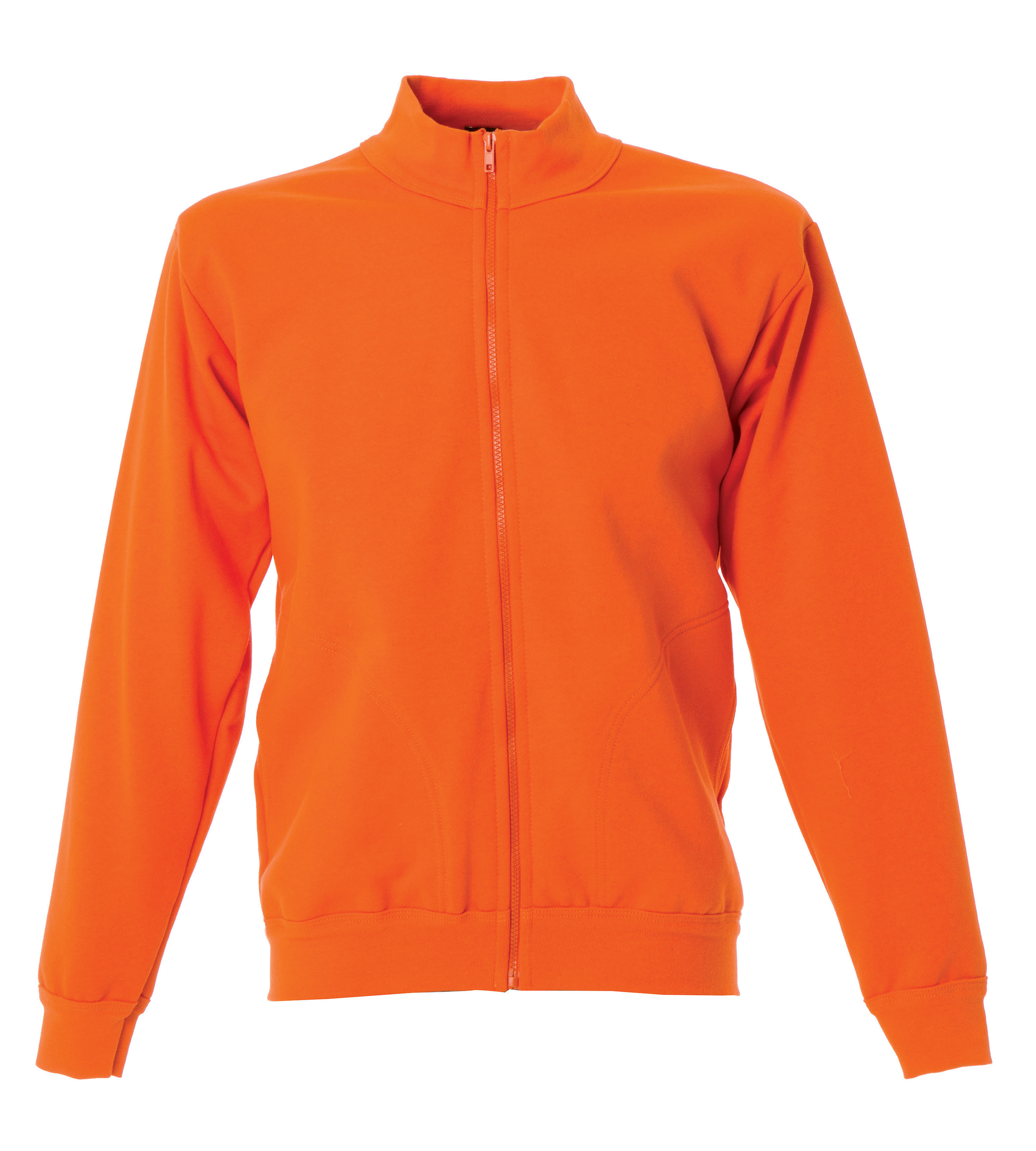 JRC 989237 Orange 20% Polyester, 80% Cotton Unisex Zip Lunga XL