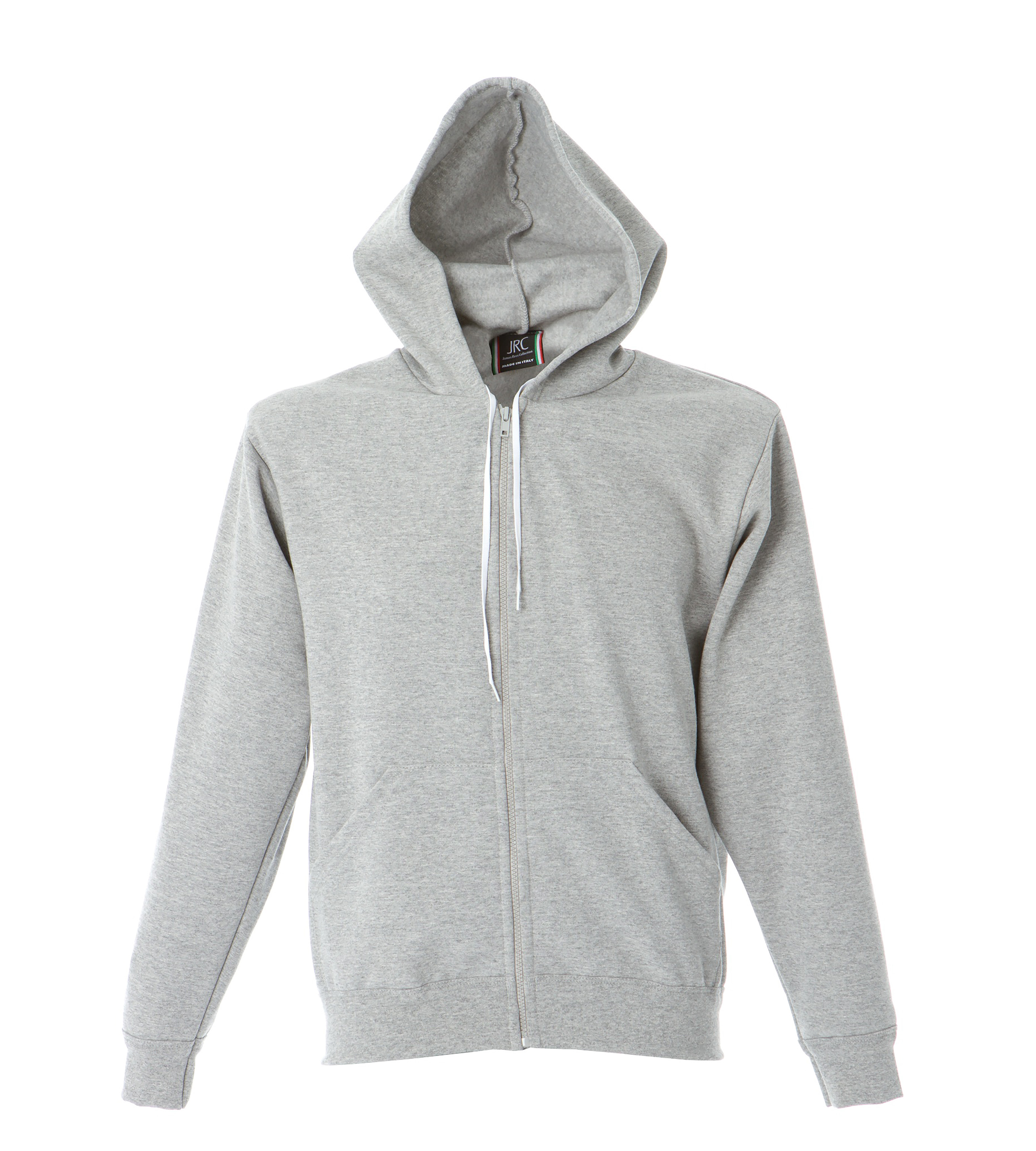 JRC 989241 Light Grey 80% Cotton, 20% Polyester Unisex Zip Lunga XL