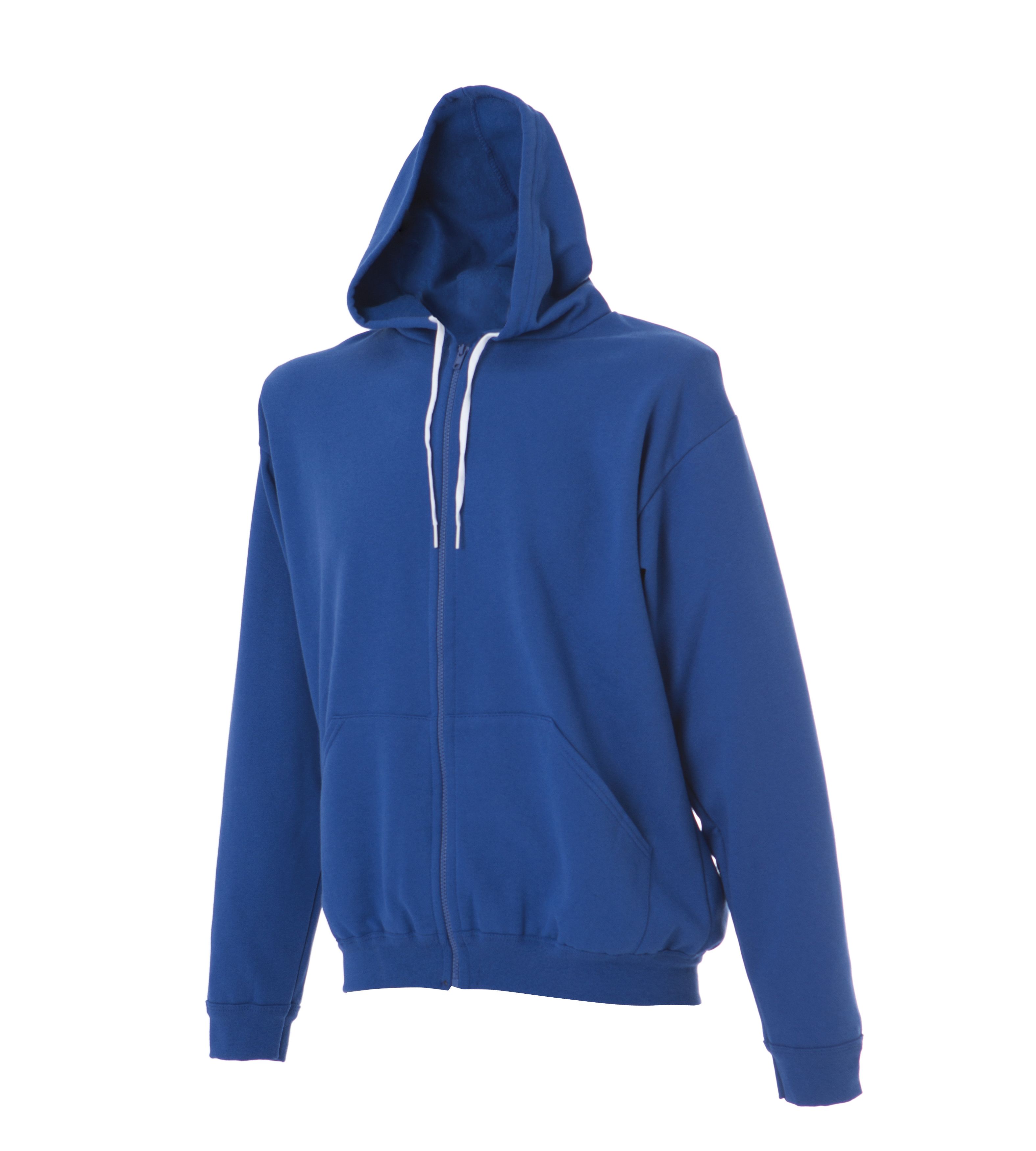 JRC 989242 Royal Blue 20% Polyester, 80% Cotton Unisex Zip Lunga S