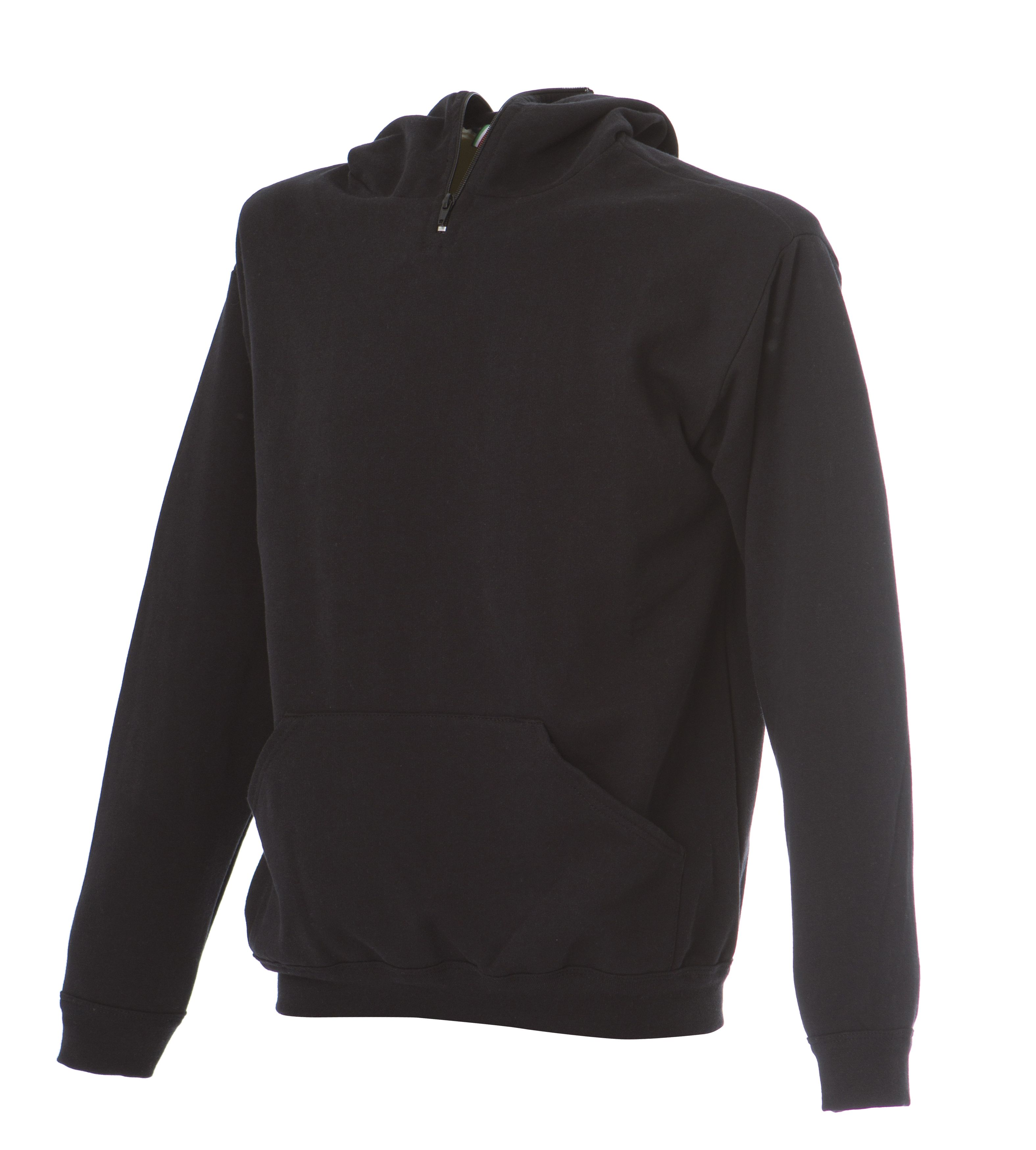 JRC 989273 Black 70% Cotton, 30% Polyester Unisex Zip Cappuccio Ninja L