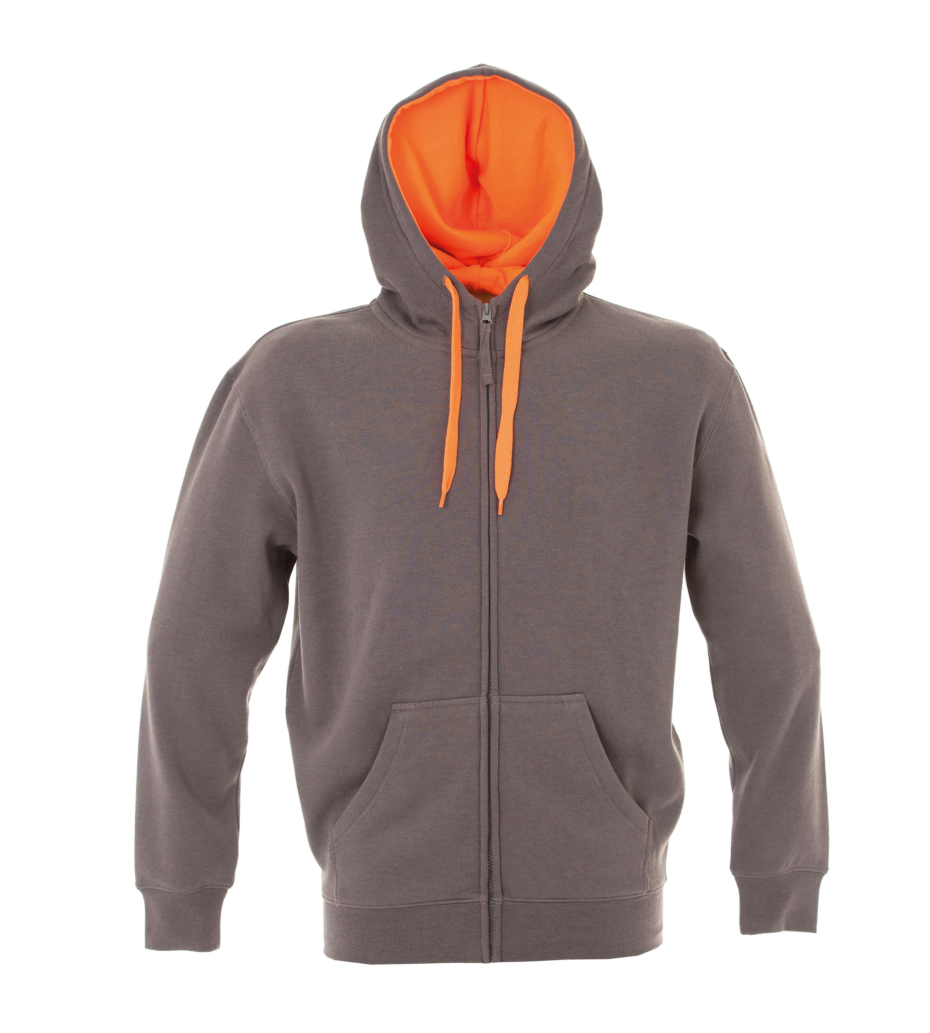 JRC 989345 Dark Grey 35% Cotton, 65% Polyester Unisex Long Zip XL