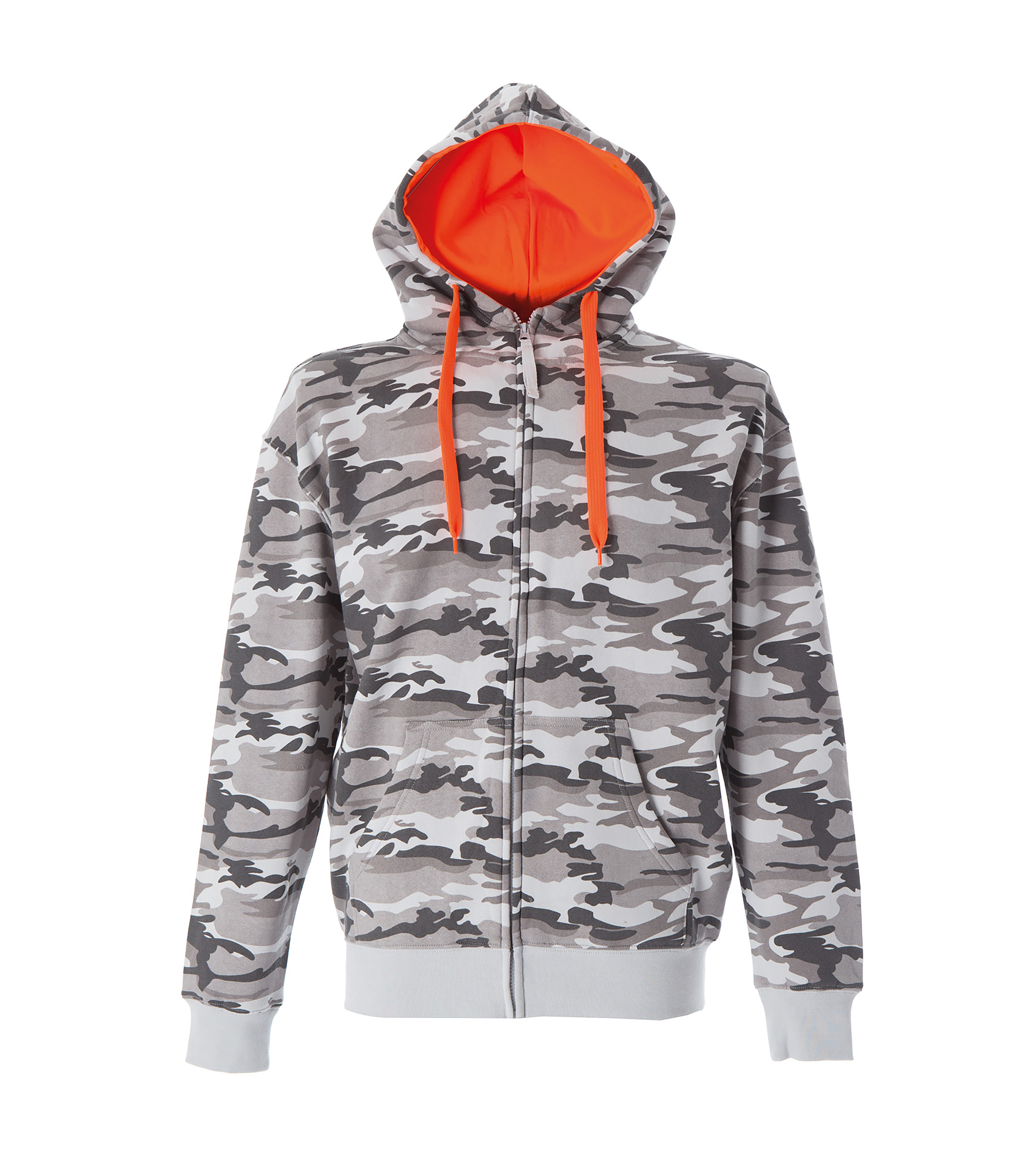 JRC 989347 Grey 65% Polyester, 35% Cotton Unisex Long Zip XS