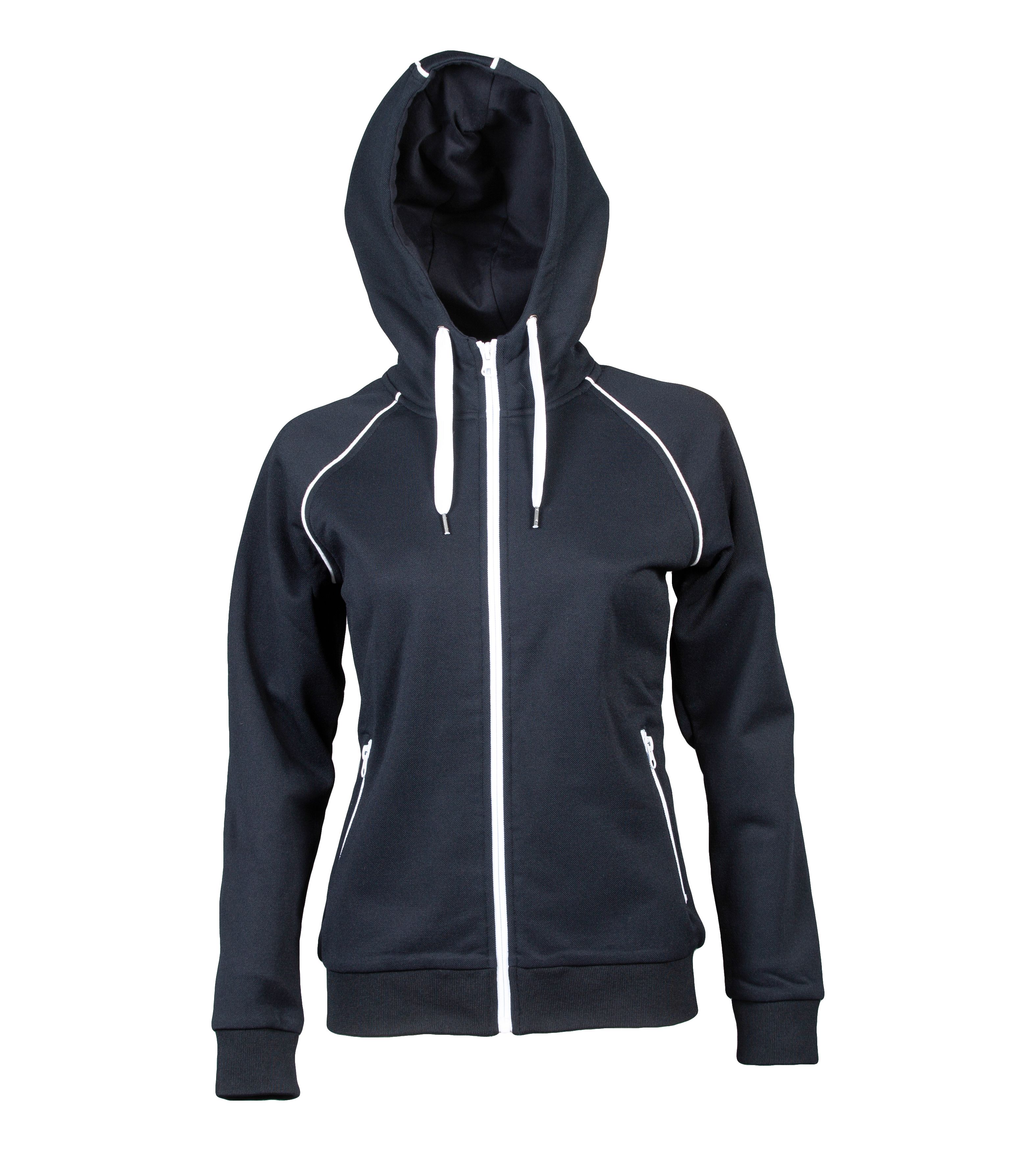 JRC 989370 Navy 20% Cotton, 80% Polyester Women's Long Zip L
