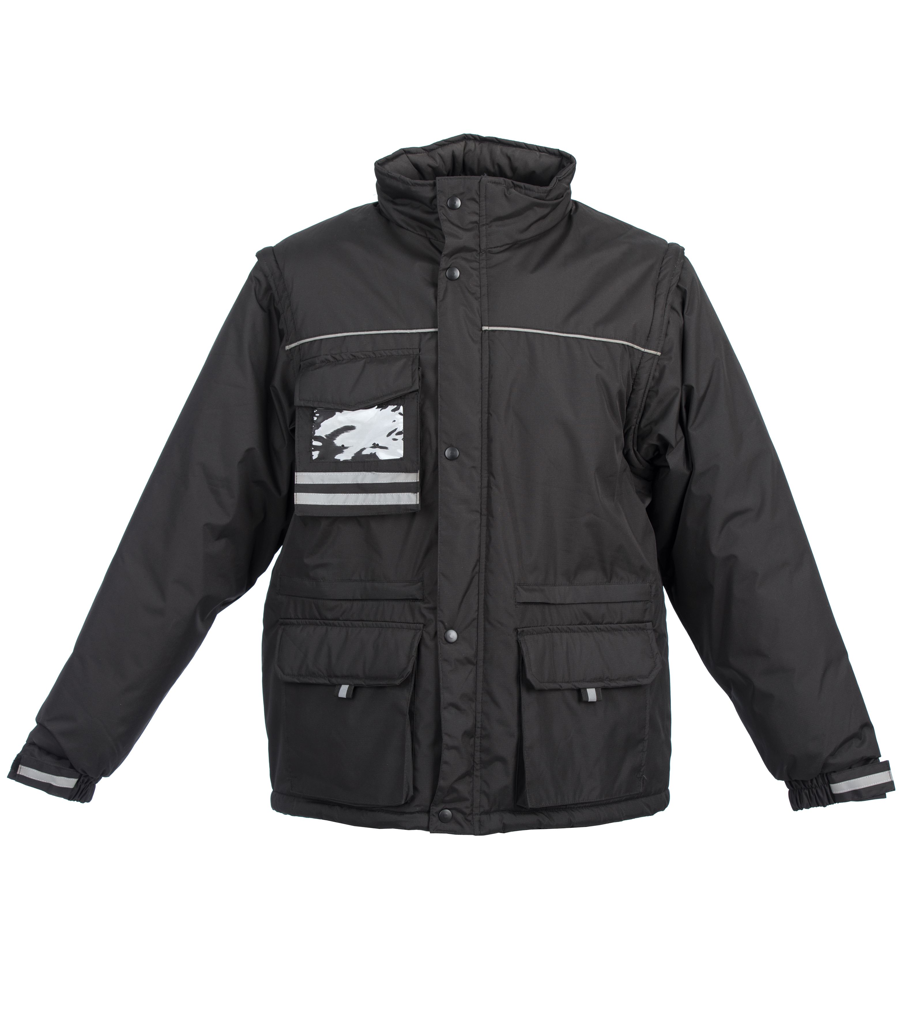 JRC 989463-C 1 Black, Waterproof Jacket Velcro, L 1 EA