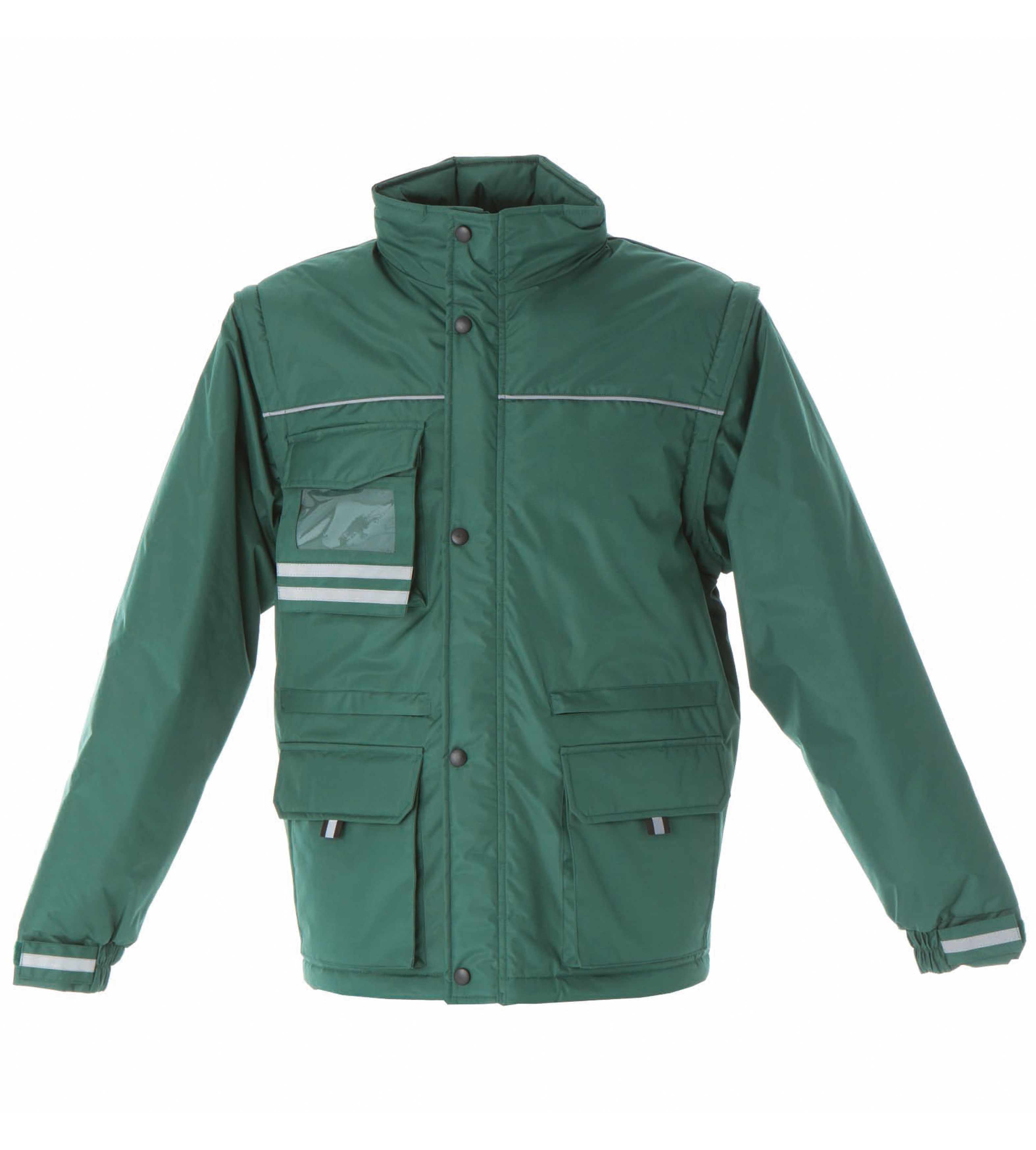 JRC 989466 1 Green, Waterproof Jacket Button, Velcro, Zip, XL 1 EA