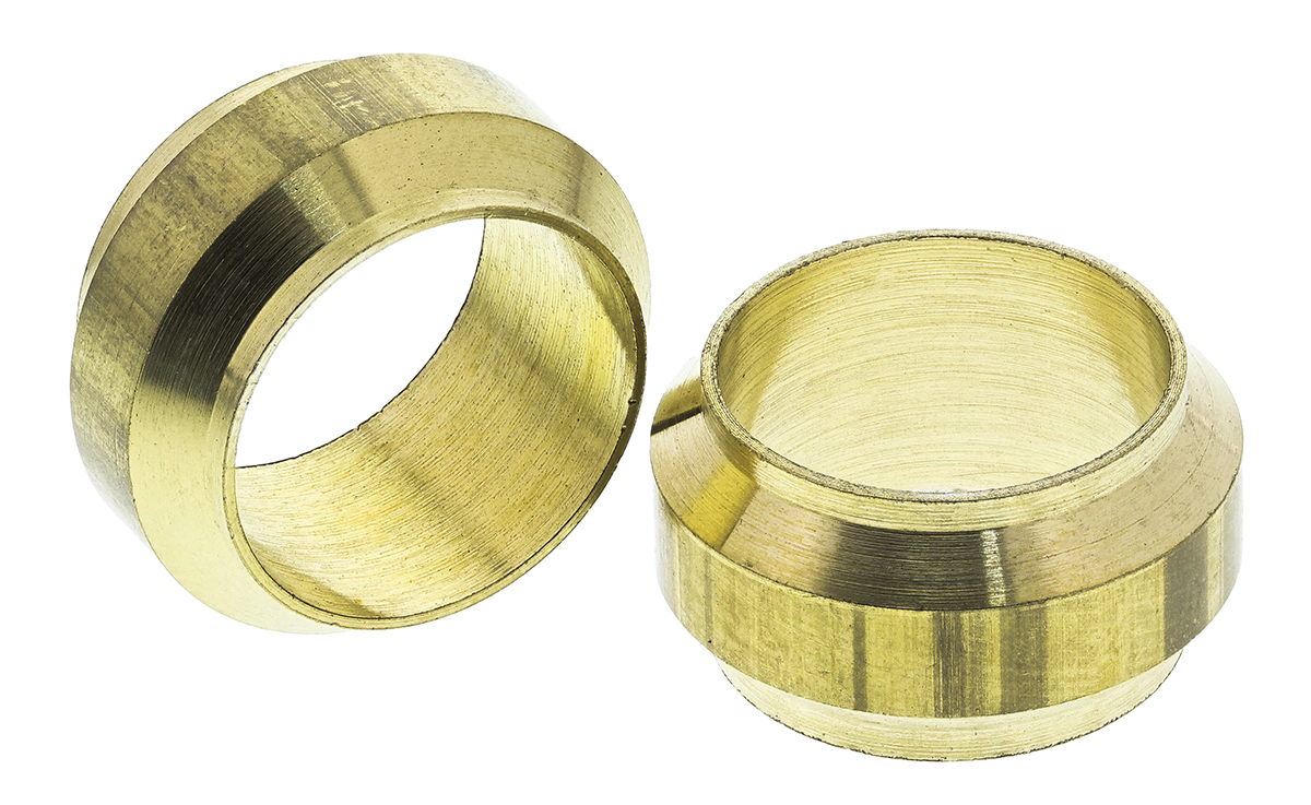 Legris Brass Pipe Fitting, Straight Compression Compression Olive, Female to Female 12mm
