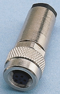 binder Circular Connector, 7 Contacts, Cable, M9 Connector, Socket, Female, IP67, 712 Series