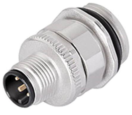 binder Circular Connector, 5 Contacts, Panel Mount, M12 Connector, Plug, Female, IP67, 713 Series