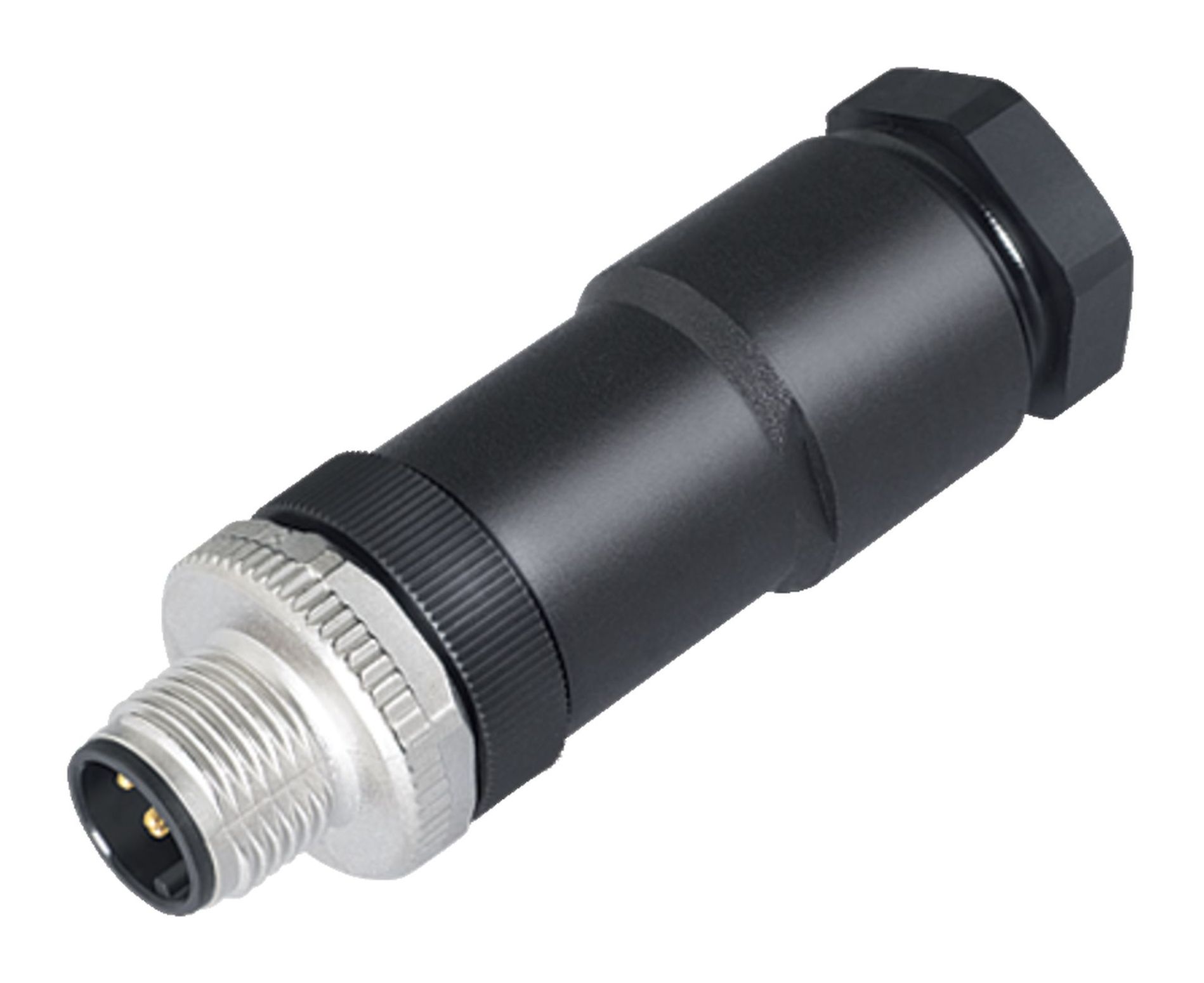 binder Connector, 8 Contacts, Cable, Plug, Male, IP67, 713 Series