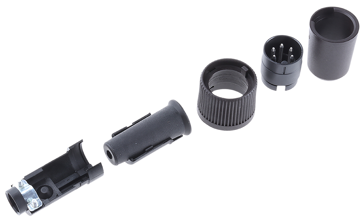binder Circular Connector, 5 Contacts, Cable, Miniature Connector, Plug, Male, IP40, 678 Series