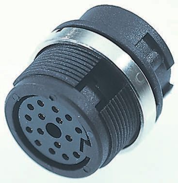 binder Circular Connector, 16 Contacts, Panel Mount, Miniature Connector, Socket, Female, IP40, 678 Series