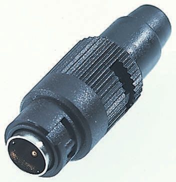 binder Circular Connector, 4 Contacts, Cable, Subminiature Connector, Plug, Male, IP40, 710 Series