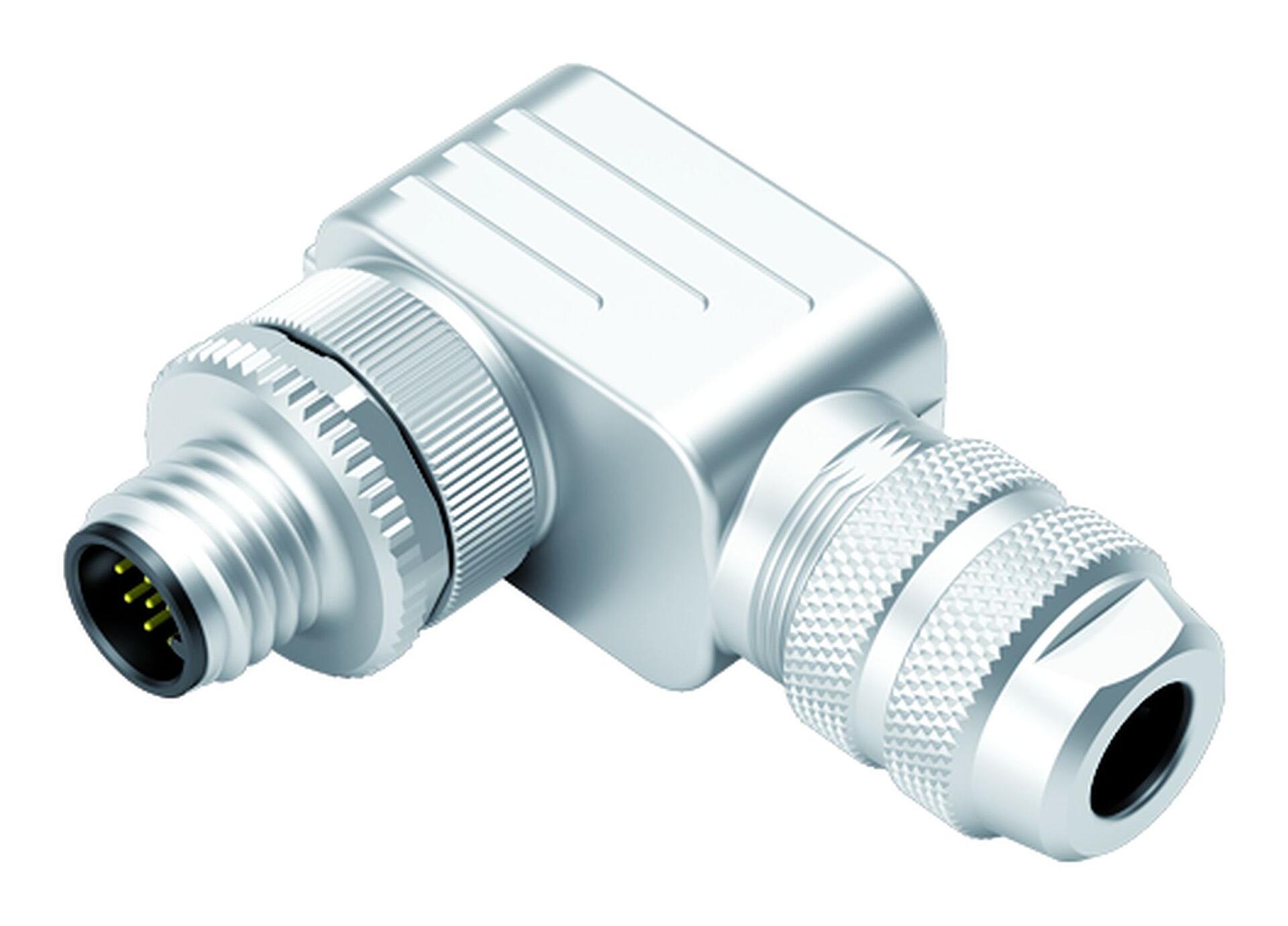 binder Connector, 12 Contacts, Cable, Plug, Male, IP67, 713 Series