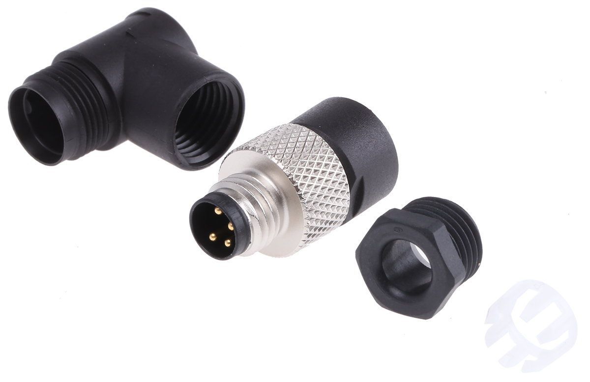 binder Circular Connector, 4 Contacts, Cable, M8 Connector, Plug, Male, IP67, 768 Series