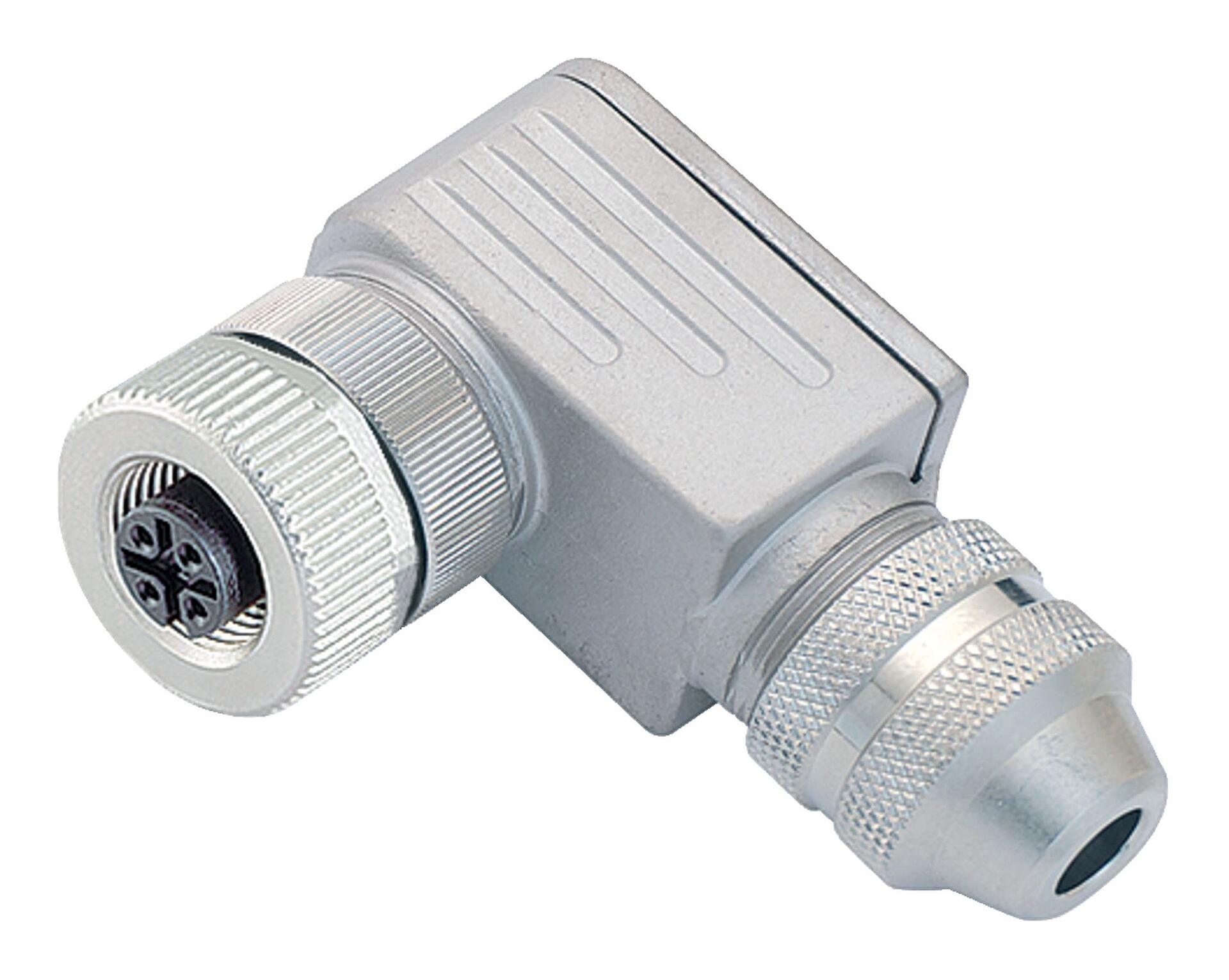 binder Connector, 4 Contacts, Cable, Socket, Female, IP67, 825 Series