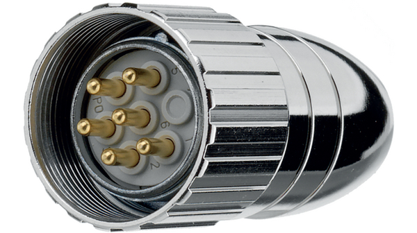 binder Industrial Circular Connector, 12 Contacts, Cable, M23 Connector, Plug, Male, IP67, 814 Series