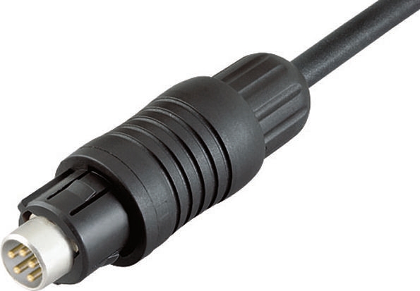 binder Circular Connector, 3 Contacts, Cable, Subminiature Connector, Plug, Male, IP67, 430 Series
