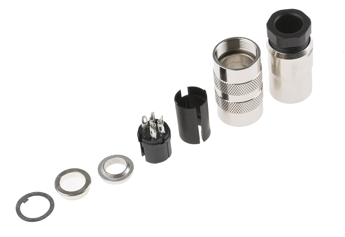 binder Circular Connector, 6 Contacts, Cable, Miniature Connector, Socket, Female, IP67, 423 Series