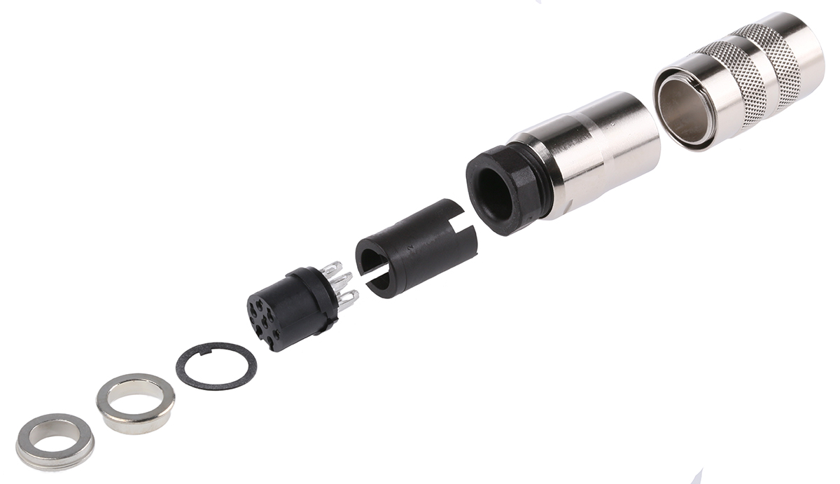 binder Circular Connector, 7 Contacts, Cable, M16 Connector, Socket, Female, IP67, 423 Series