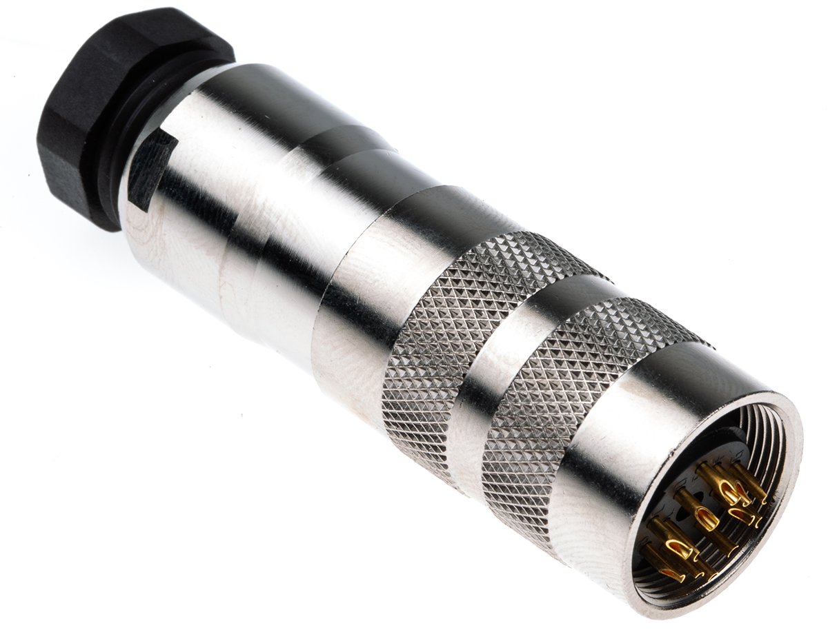 binder Circular Connector, 12 Contacts, Cable, Miniature Connector, Socket, Female, IP67, 423 Series