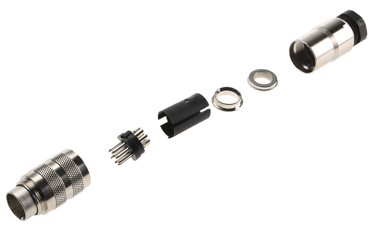 binder Circular Connector, 8 Contacts, Cable, M16 Connector, Plug, Male, IP67, 423 Series