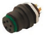 binder Circular Connector, 8 Contacts, Panel Mount, Miniature Connector, Socket, Female, IP67, 720 Series
