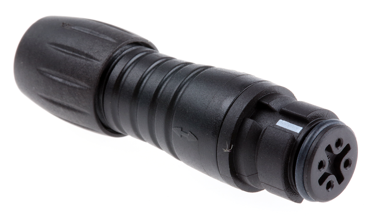 binder Circular Connector, 4 Contacts, Cable, Subminiature Connector, Socket, Female, IP67, 620 Series