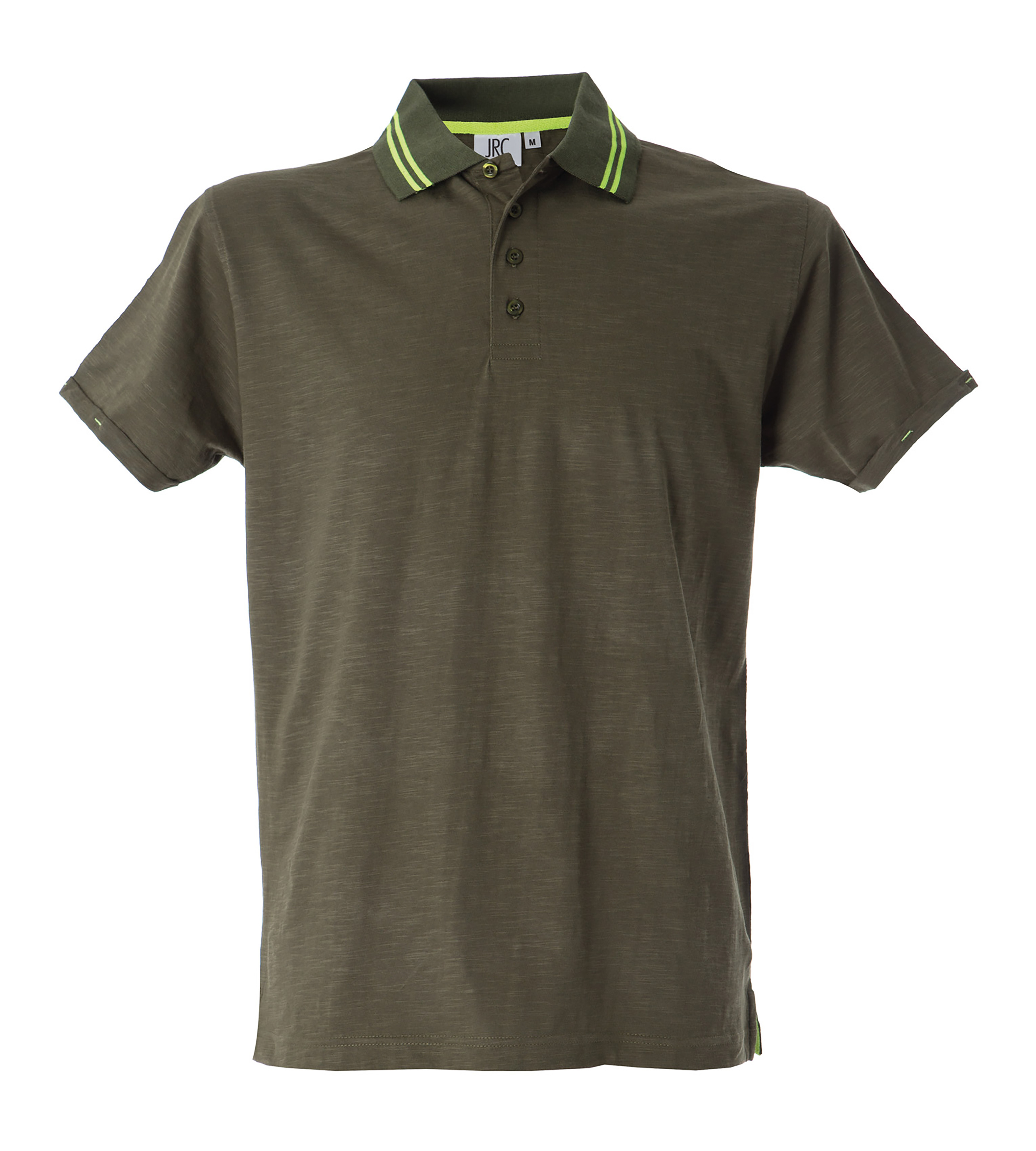 JRC 990146 Army Green 100% Cotton Polo Shirt L