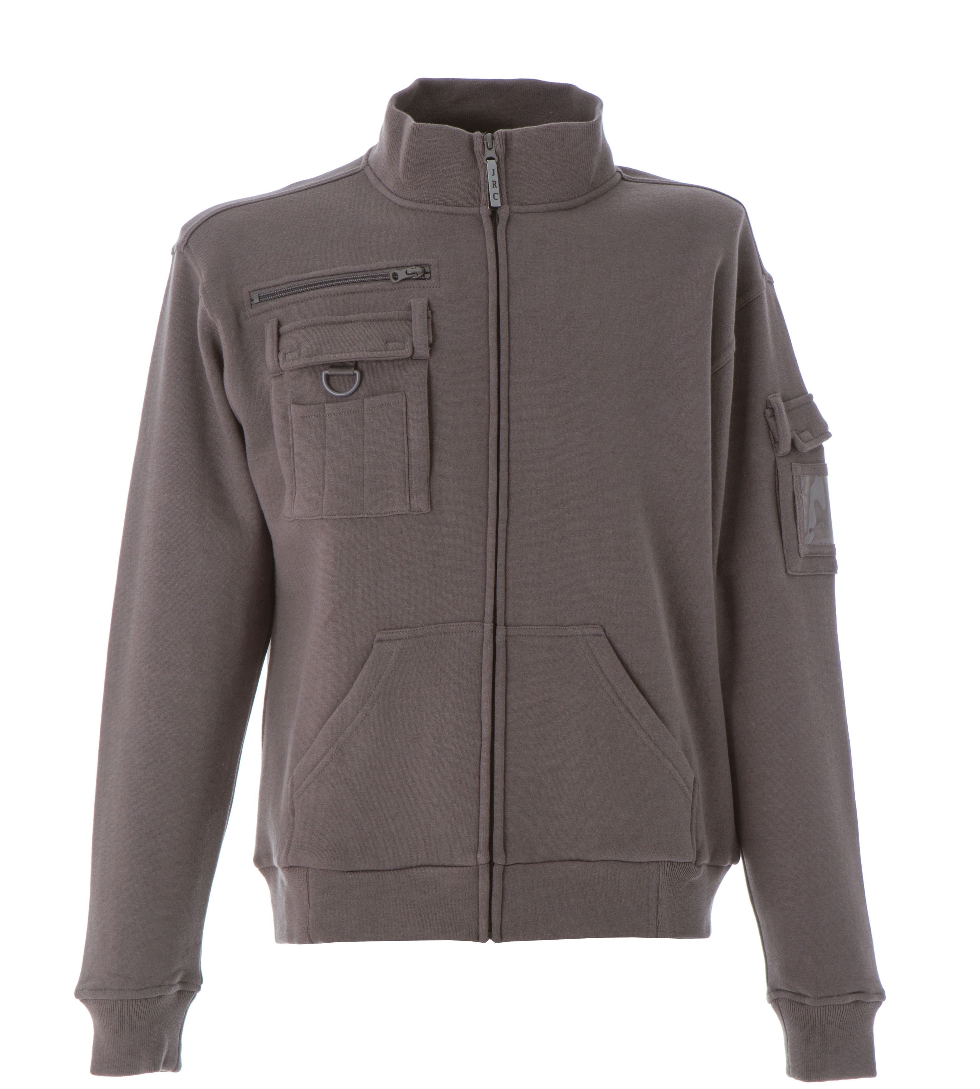 JRC 990248 Grey 35% Cotton, 65% Polyester Unisex Long Zip M