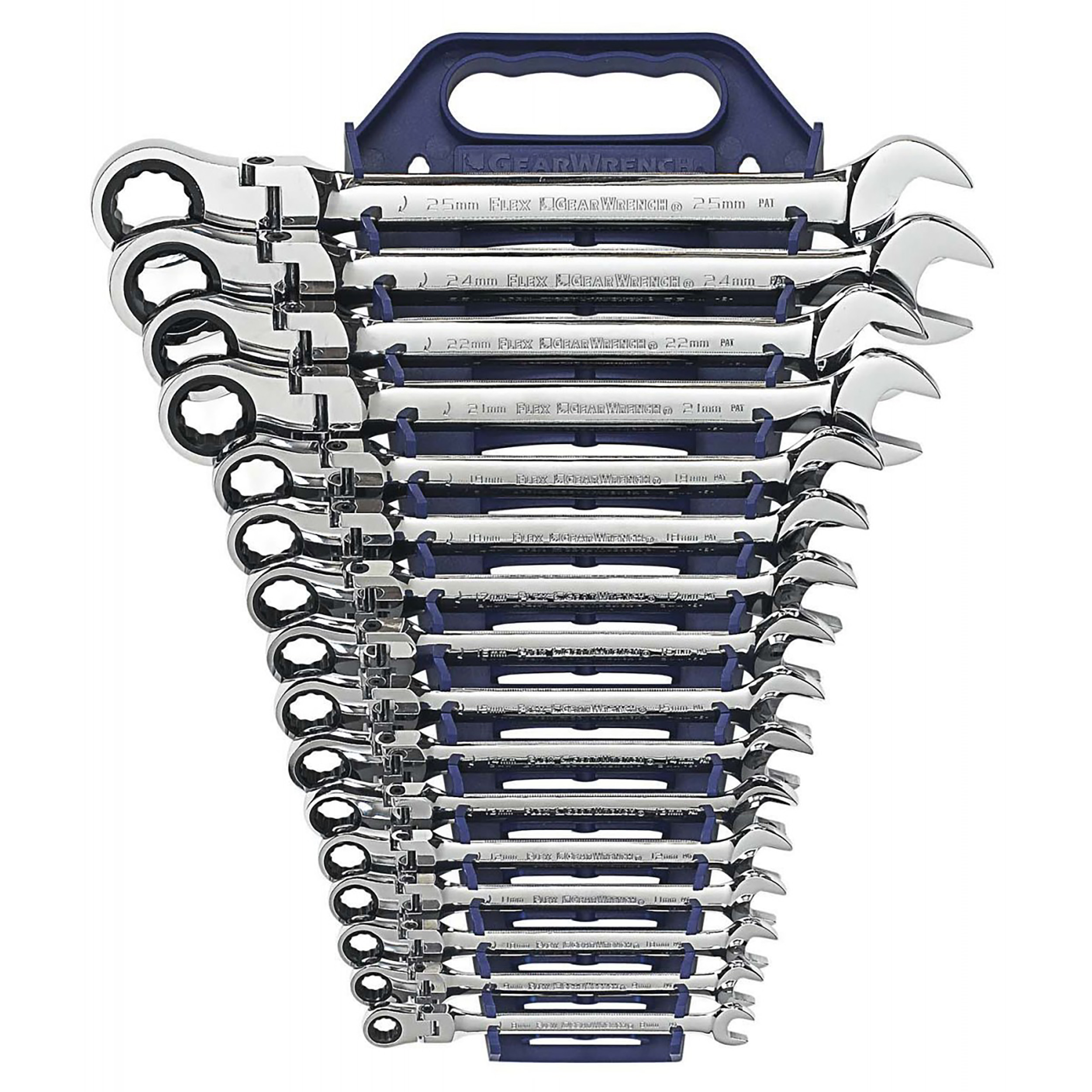 9902d GearWrench 16-Piece Spanner Set, 8 to 25 mm, Alloy Steel