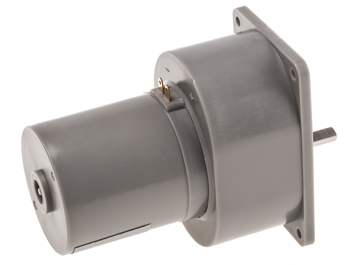 Philips Geared DC Geared Motor, 5 W, 12V dc, 30 Ncm, 60rpm, 4 mm Shaft Diameter