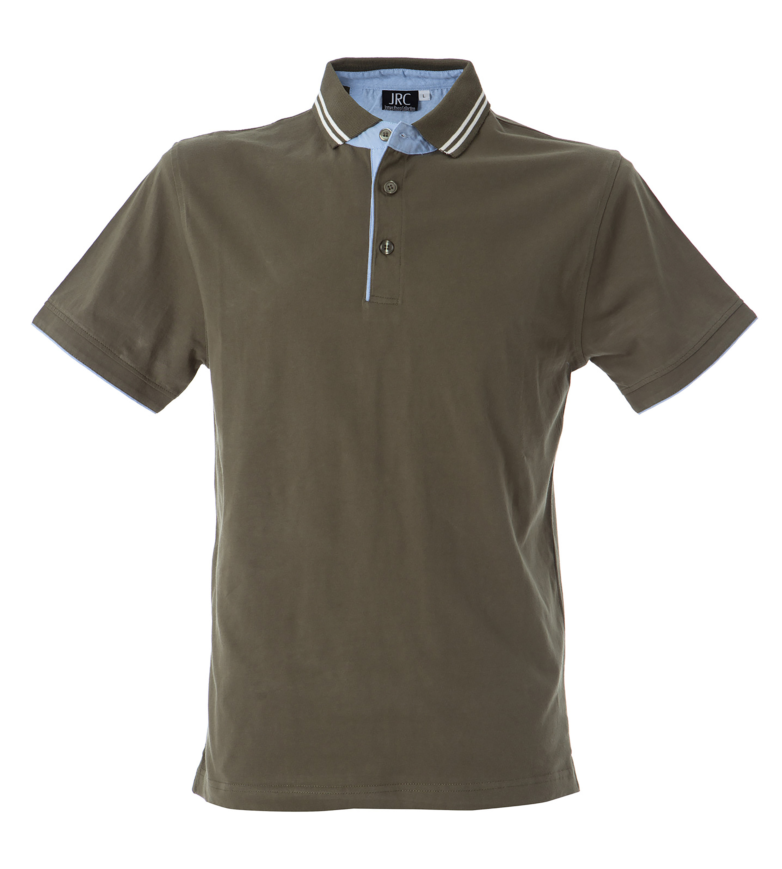 JRC 990908 Army Green 100% Cotton Polo Shirt M
