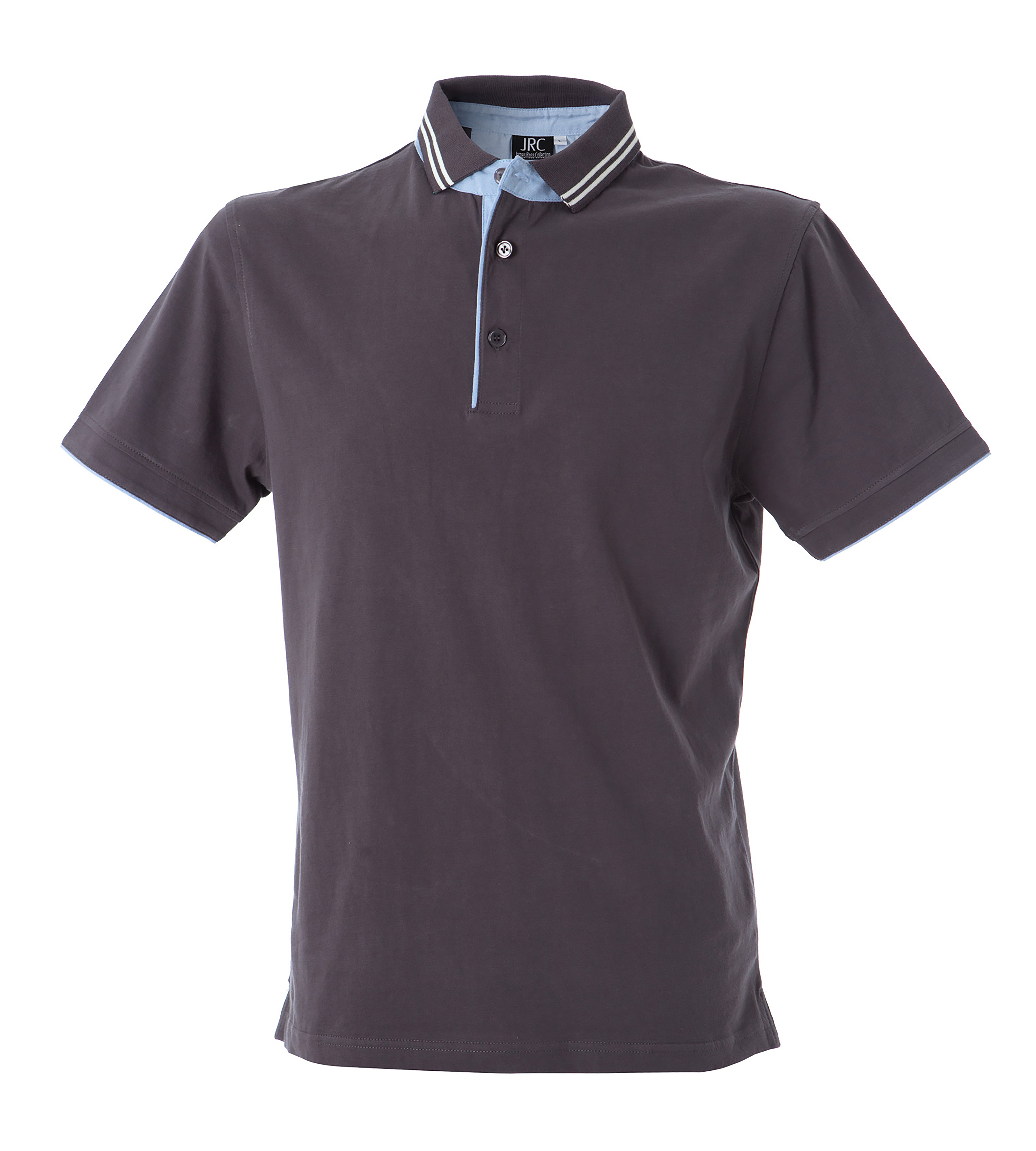 JRC 990909 Grey 100% Cotton Polo Shirt L