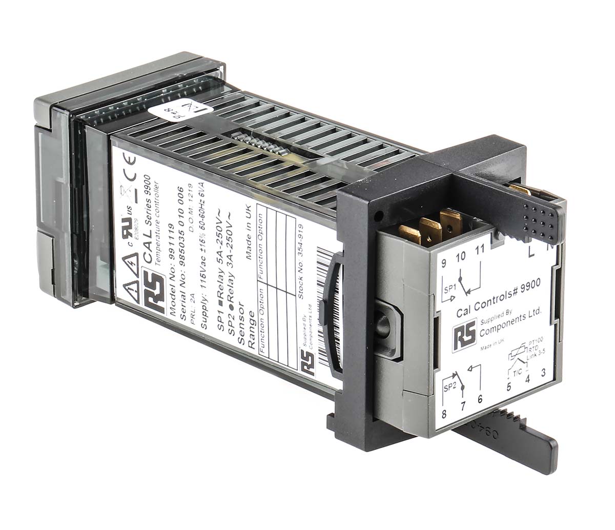 99111c CAL 9900 PID Temperature Controller, 2 Output Relay 115V ac Temperature Control