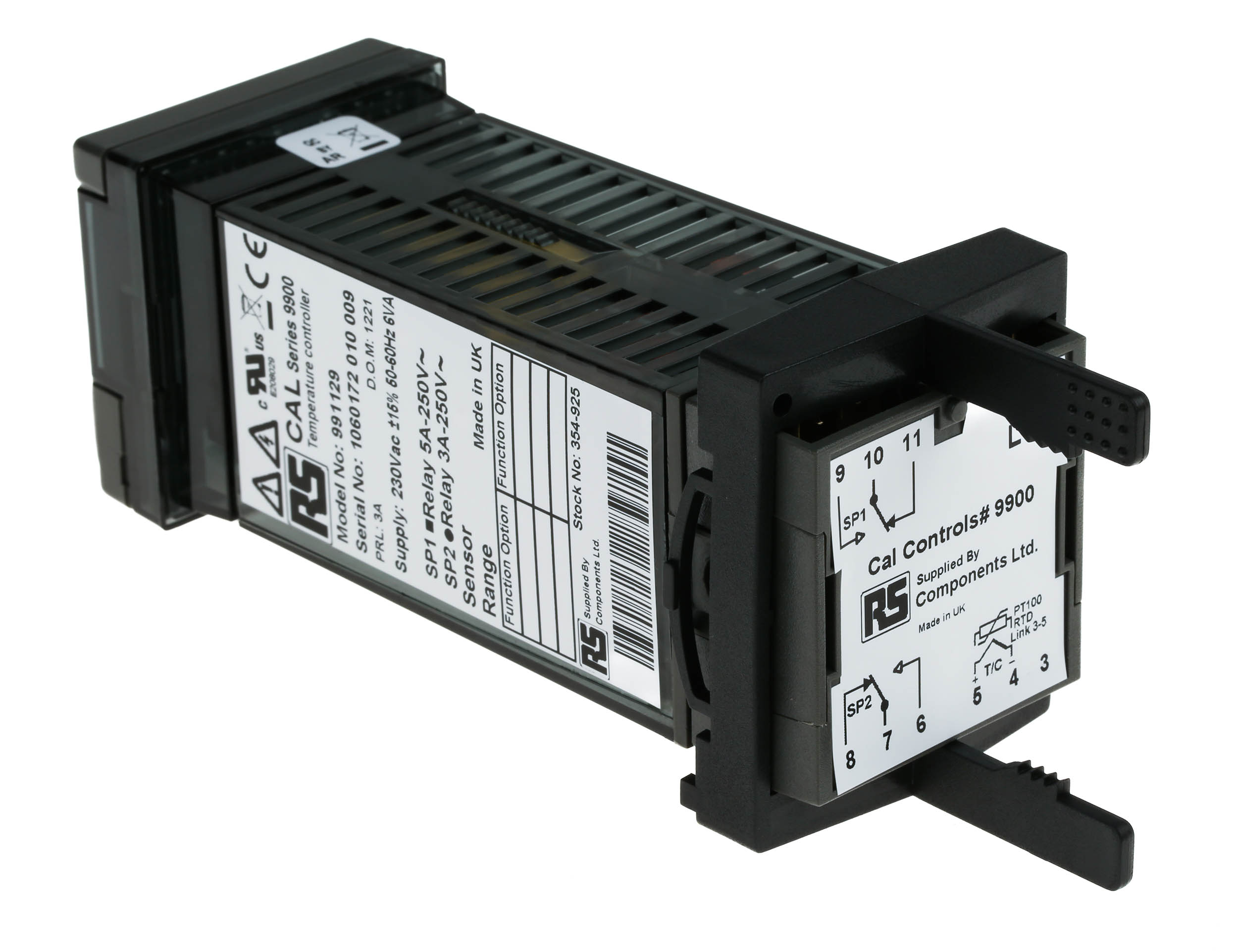 99112c CAL 9900 PID Temperature Controller, 2 Output Relay 230V ac Temperature Control
