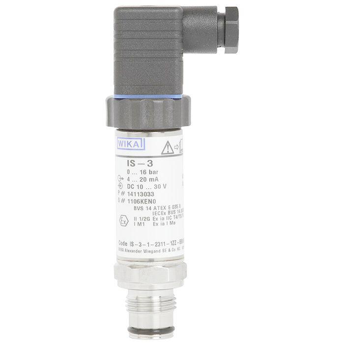 WIKA IS-3 Series Pressure Sensor, 0bar Min, 400bar Max, Absolute, Gauge, Vacuum Reading