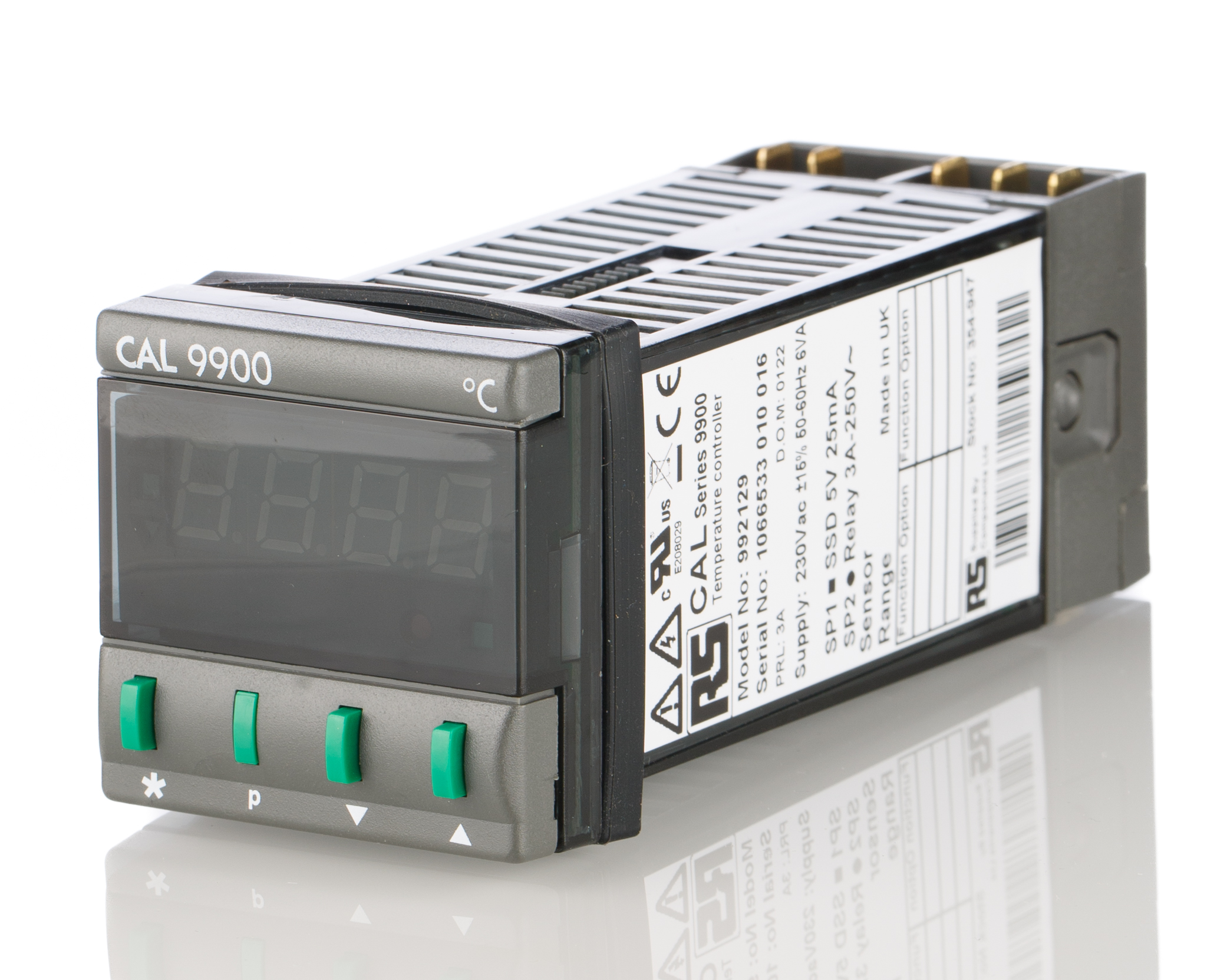 CAL 9900 PID Temperature Controller, 2 Output SSD, Relay 230V ac Temperature Control