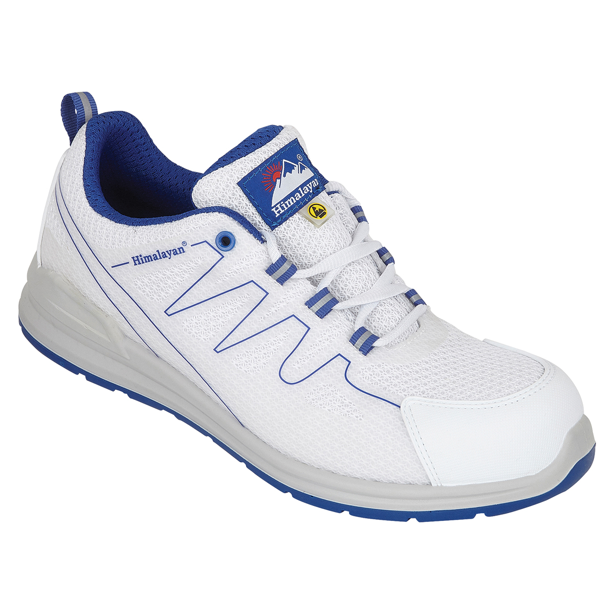 Himalayan 4330 Unisex White Non Metallic Toe Capped Safety Trainers, UK 10, EU 44