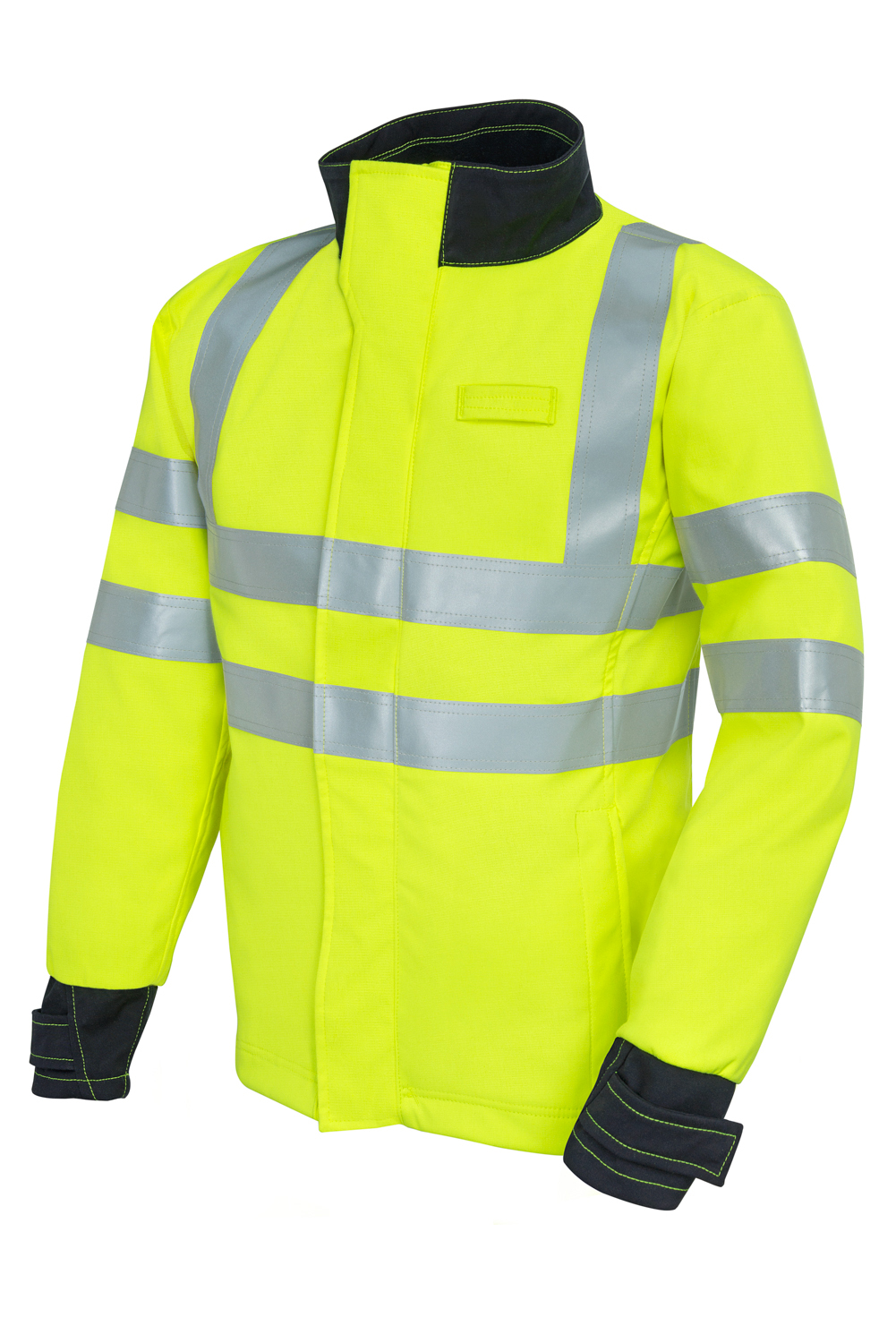 ProGARM 9930 Yellow, Black Men's Hi Vis Softshell Jacket, M