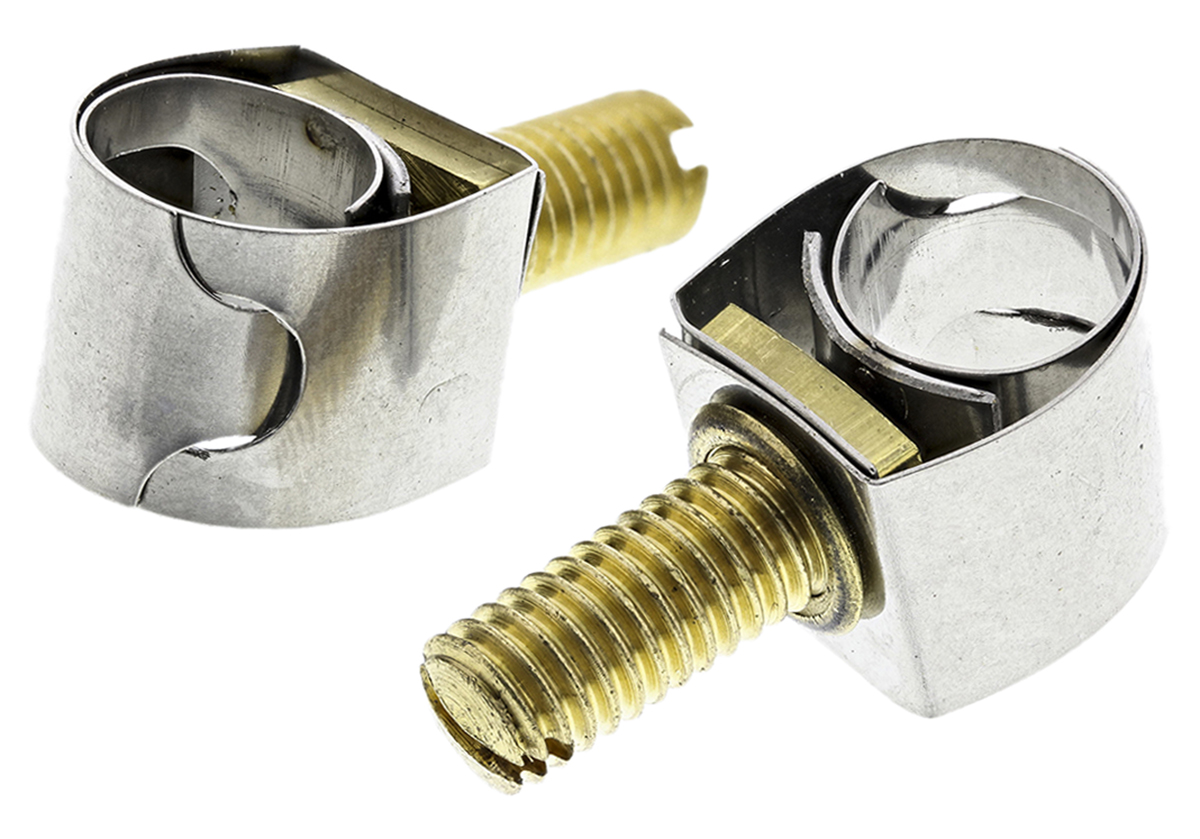 Unex Brass (Bolt), Stainless Steel Slotted Screw Hose Clip 10 mm ID